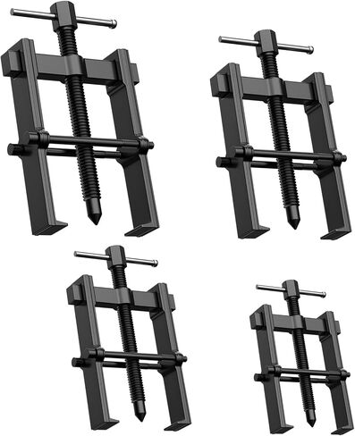 OMISTAR 4 PCS 2-Jaw Bearing Pullers, 2 in 3 in 4 in 6 in Gear Puller, Carbon Steel Bearing Remover Tool, Pulley Puller for Motorcycle, Wheel, Auto Repair, Hand Tool Kit for Mechanic, Workshop, Garage in Saudi Arabia