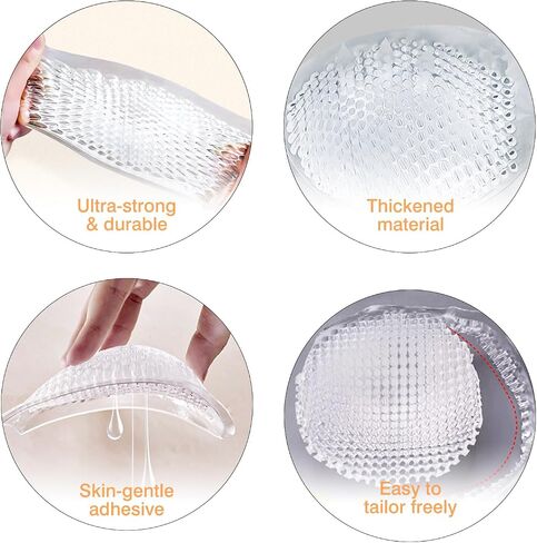 Silicone Bra Inserts,Gel Bra Push Up Breast Pads Bra Padding Bust Enhancer for Sports Bra Swimsuit Cleavage Enhancers pads Breathable Clear in Saudi Arabia