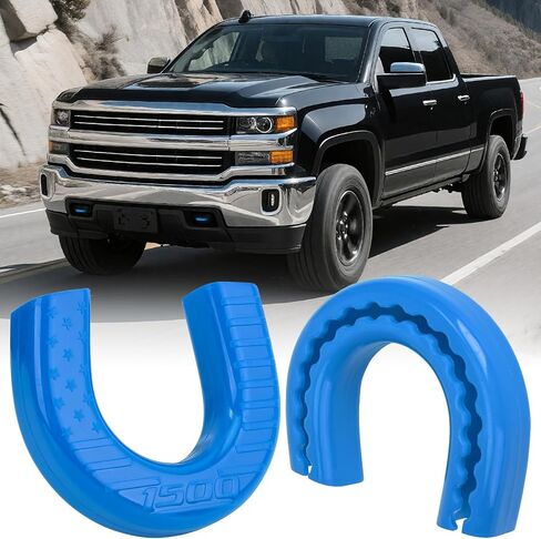 Tow Hook Covers Compatible with Chevy Silverado 1500,Custom Front Accessories for Silverado 1500 2007-2025,Unique Design,Anti-Rust & Weather Protection,Easy No-Tool Install (Red) in Saudi Arabia