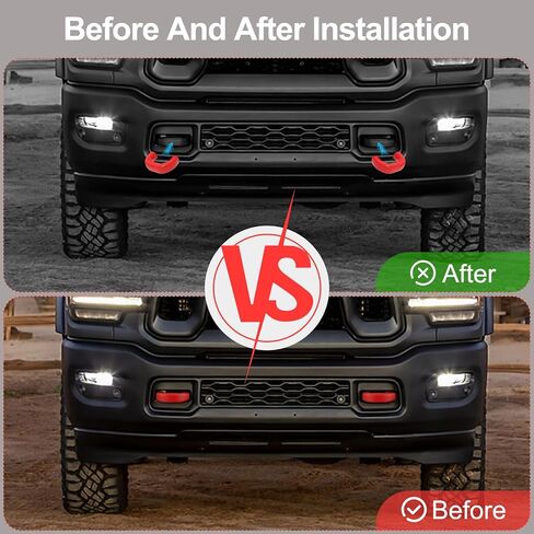 Tow Hook Cover for Dodge RAM 2500/3500 2019-2025 Thicken Upgrade,Tow Hitch Covers Compatible with Dodge RAM 2500/3500 2019-2025 Accessories,2PCS-Green in Kuwait