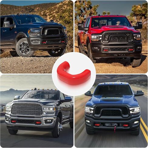 Tow Hook Cover for Dodge RAM 2500/3500 2019-2025 Thicken Upgrade,Tow Hitch Covers Compatible with Dodge RAM 2500/3500 2019-2025 Accessories,2PCS-Green in Kuwait
