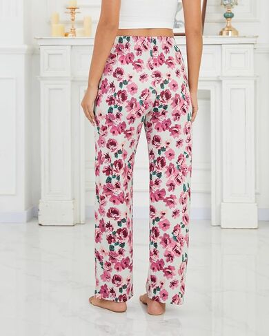 FEMDOUCE 3 Pack Pajama Pants with Mobicets Comfy Pajamas Forms for Women Remortring Lounge Soft PJ Pants in Kuwait