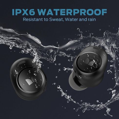 Monster Achieve 300 AirLinks Wireless Earbuds, Bluetooth 5.3 in-Ear Headphones, Touch Control, Built-in Microphone, USB-C Fast Charging, 32H Playtime, Black in Saudi Arabia