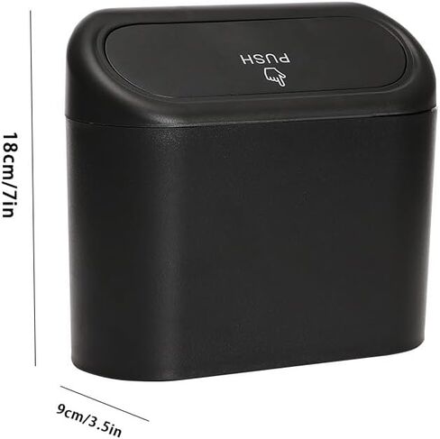 Car Trash Can with Lid, Mini Auto Dustbin Garbage Organizer, Automotive Garbage Container Bin for Vehicle, Home, Office in Saudi Arabia