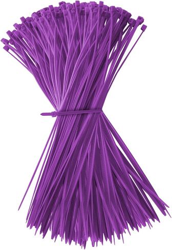 WALWAL 8 inch Cable Ties, Easy-Use Cable Management for Home, Office, and Outdoors | Strong Nylon | For Professionals, and Organizers (100 Pcs, Brown) in Saudi Arabia