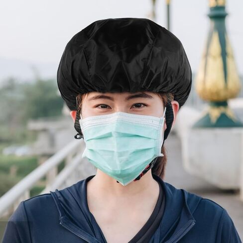 Sosoport Bike Helmet Cover Windproof Rain for Cycling Stylish Design for Outdoor Riding Black in Saudi Arabia