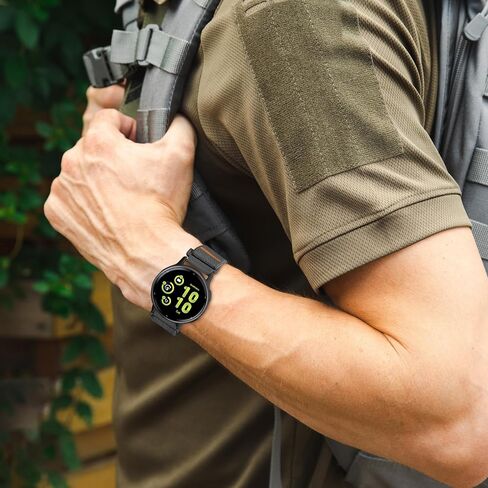 Sunnyson 20mm Stretchy Bands Compatible with Garmin Vivoactive 5/6/Forerunner 55/165, Parachute Elastic Soft Nylon Watch Band for Venu Sq/Sq 2/2 Plus Women Men in Saudi Arabia