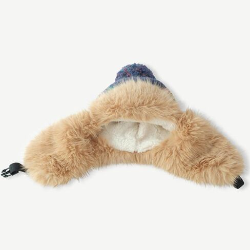 نساء فو فرو شتاء قبعة الصياد متماسكة مع اللوحات الأذن الروسية ushanka التزلج قبعة in Kuwait