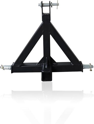 3 Point Trailer Hitch for 1 with 2" Receiver, 3 Pt Hitch Adapter for Towing & Lifting, Carbon Steel Construction for Kubota, John Deere, BX, LM25H, WLM Tractor, NorTrac, Yanmar, Kioti, Cat in Saudi Arabia