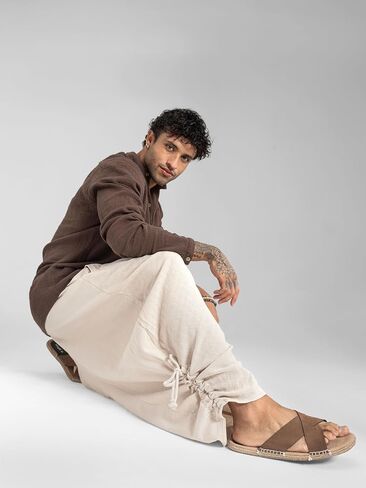 The Veshti Company Men’s Cotton Bali Harem Pants – Relaxed Fit Yoga Lounge – Casual Summer Beach Trousers in Kuwait