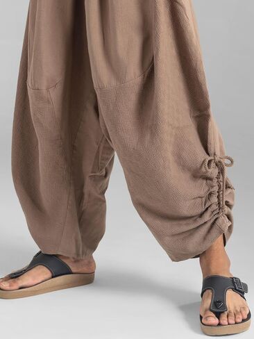 The Veshti Company Men’s Cotton Bali Harem Pants – Relaxed Fit Yoga Lounge – Casual Summer Beach Trousers in Kuwait
