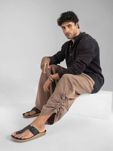 The Veshti Company Men’s Cotton Bali Harem Pants – Relaxed Fit Yoga Lounge – Casual Summer Beach Trousers in Kuwait