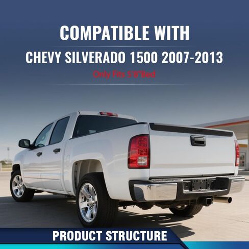 PIT66 5´8 "COPS COPS COPS COPSING مع Chevy Silverado 1500 2007-2013 زوج in Saudi Arabia