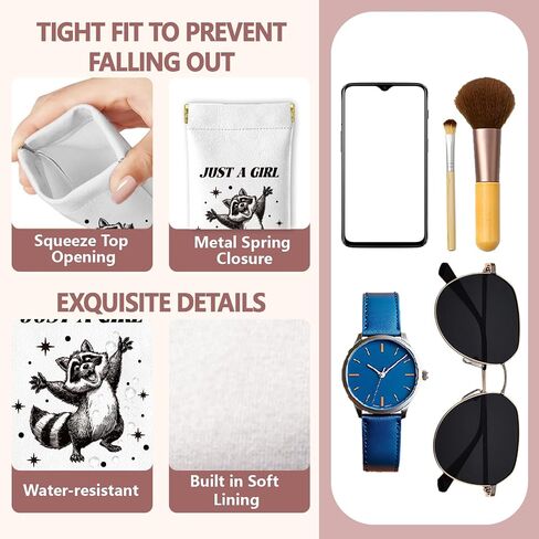 GLOBLELAND 2Pcs Black Cat Soft Glasses Case Squeeze Top Eyeglass Pouch for Sunglasses Watches Phones Makeup Brushes in Saudi Arabia
