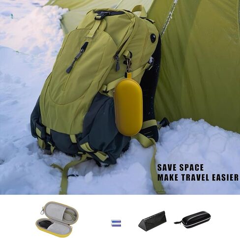 Longjet Double Eyeglasses Case Hard Shell Dual Sunglasses Organizer مع مقطع سلسلة المفاتيح وإغلاق السوستة in Kuwait