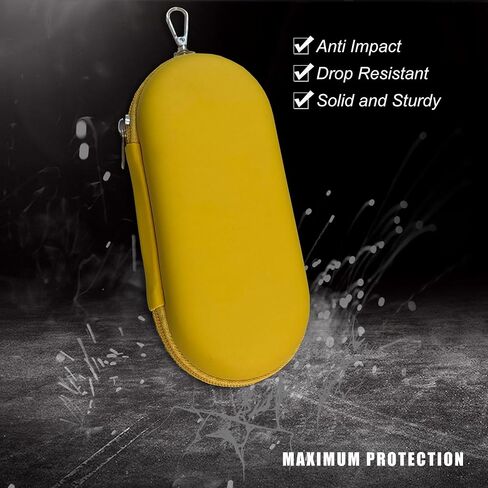 Longjet Double Eyeglasses Case Hard Shell Dual Sunglasses Organizer مع مقطع سلسلة المفاتيح وإغلاق السوستة in Kuwait