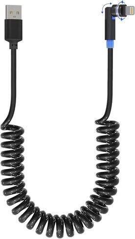 USB C and Lightning Cable 2 in 1 60W [PD Charge & MFi & Data] Coiled Cable Short Support CarPlay & Android Auto, 4 in 1 Charging Cable Combo Type C/Lightning/USB A for iPhone 15 14/Android/Pad/Laptop in Saudi Arabia