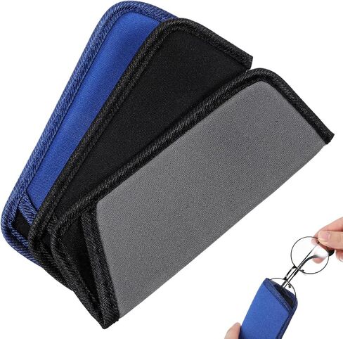 NoLitoy 3 Pack Eyeglasses Cases ، Eyeglasses Soft Pouch Pouch Eyeglasses Holder Portable Casses Pouch in Saudi Arabia