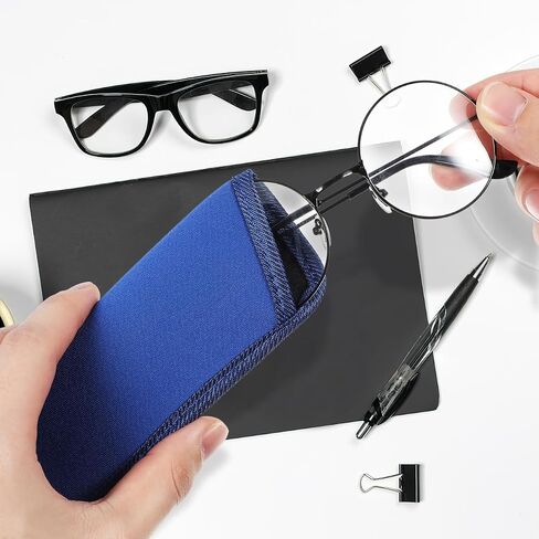 NoLitoy 3 Pack Eyeglasses Cases ، Eyeglasses Soft Pouch Pouch Eyeglasses Holder Portable Casses Pouch in Saudi Arabia