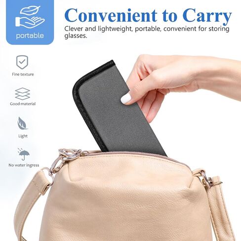 NoLitoy 3 Pack Eyeglasses Cases ، Eyeglasses Soft Pouch Pouch Eyeglasses Holder Portable Casses Pouch in Saudi Arabia