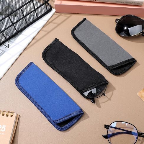 NoLitoy 3 Pack Eyeglasses Cases ، Eyeglasses Soft Pouch Pouch Eyeglasses Holder Portable Casses Pouch in Saudi Arabia