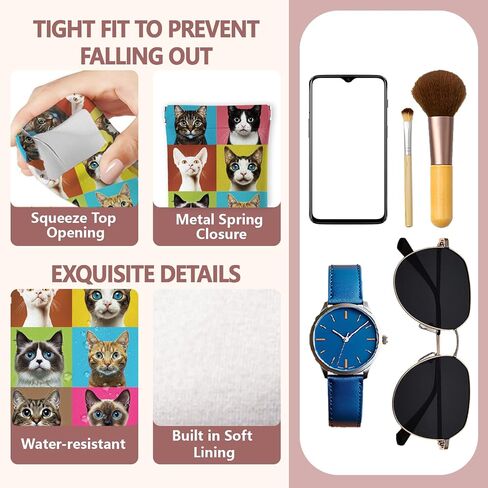 GLOBLELAND 2Pcs Animal Themed Soft Glasses Case for Watches Phones Makeup Brushes for Women and Men in Saudi Arabia