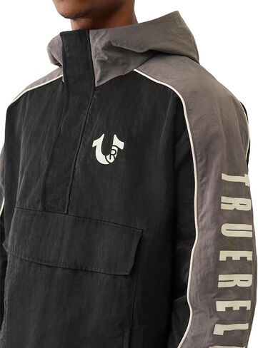 ديني حقيقي للرجال السترة anorak anorak - indudbreaker خفيفة الوزن مع غطاء محرك السيارة in Kuwait