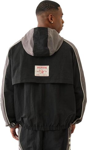ديني حقيقي للرجال السترة anorak anorak - indudbreaker خفيفة الوزن مع غطاء محرك السيارة in Kuwait