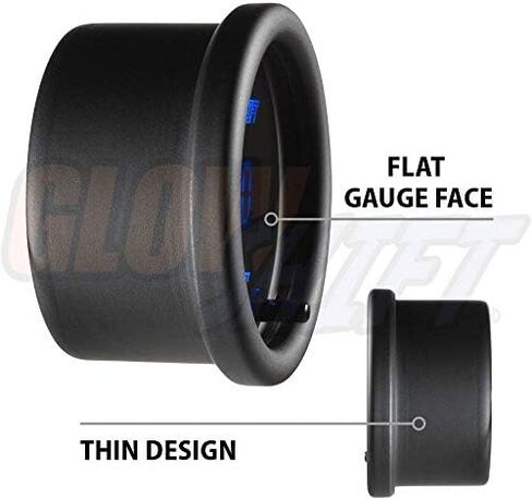 GlowShift 10 Color Digital 9،999 RPM مقياس سرعة الدوران - للمحركات التي تعمل بالطاقة من 1 إلى 10 أسطوانات - شاشة LED متعددة الألوان - عدسة ملونة - 2-1/16 "(52 مم) in Saudi Arabia