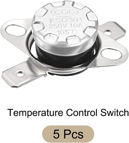 KSD301 Thermostat 135C NC Temperature Thermal Control Switch, [for Microwave Oven Refrigerators] - Normally Closed/5pcs in Saudi Arabia