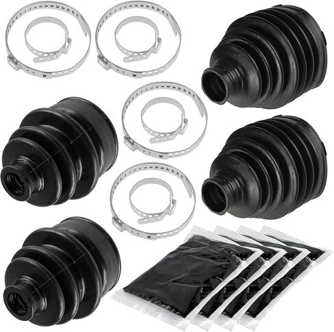 Caltric 2 Front Axle Outer And Inner CV Boot Kit Compatible with Yamaha Grizzly 700 YFM700 4X4 2009-2015 in Saudi Arabia