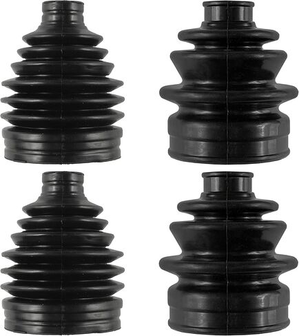 Caltric 2 Front Axle Outer And Inner CV Boot Kit Compatible with Yamaha Grizzly 700 YFM700 4X4 2009-2015 in Saudi Arabia