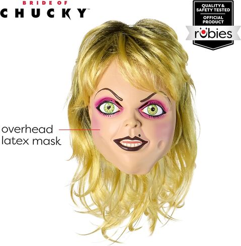 Rubies Bride Bride of Chucky Tiffany Deluxe Latex Overhead Mask ، حجم واحد in Saudi Arabia