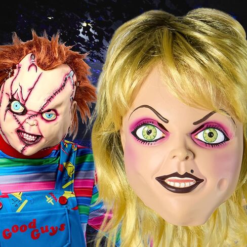 Rubies Bride Bride of Chucky Tiffany Deluxe Latex Overhead Mask ، حجم واحد in Saudi Arabia