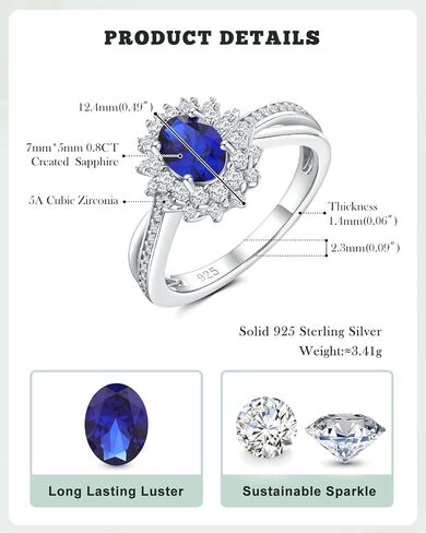 شكل بيضاوي/قلب/قطرة خلق حلقات الأحجار الكريمة 14K مطلي بالذهب/925 sterling الفضة الفضة البيرة بيان الخاتم مجوهرات مشاركة عيد ميلاد للنساء in Kuwait