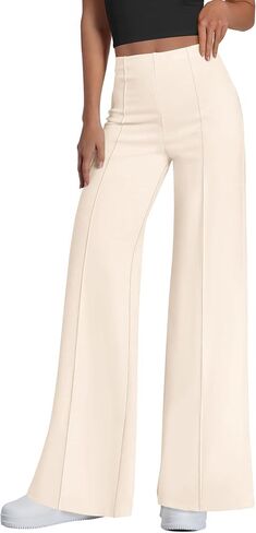 PRETTYGARDEN Women's Wide Leg Palazzo Pants 2025 Dressy Casual Lounge Workout Sweatpants High Waisted Trousers in Saudi Arabia