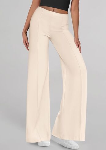 PRETTYGARDEN Women's Wide Leg Palazzo Pants 2025 Dressy Casual Lounge Workout Sweatpants High Waisted Trousers in Saudi Arabia