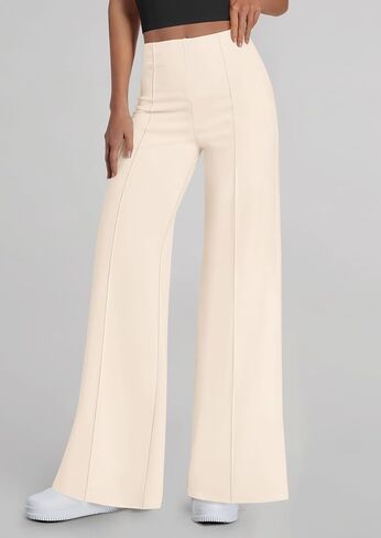 PRETTYGARDEN Women's Wide Leg Palazzo Pants 2025 Dressy Casual Lounge Workout Sweatpants High Waisted Trousers in Saudi Arabia