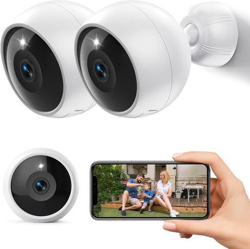 Security Cameras Wireless Outdoor,2K Battery WiFi Cameras for Home Security,AI Motion Detection,Easy-Install Smart Home Cam,MagivPix Night Vision,SD/Free 3-Day Cloud Storage in Saudi Arabia