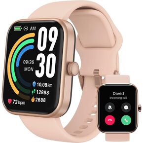 TOZO S3 Smart Watch for Men Women for iPhone ＆ Android, 1.83" Fitness Tracker Bluetooth Call [Answer/Make], IP68 Waterproof with Heart Rate/SpO2/Sleep Monitor, 100+ Sport Modes Black in Kuwait