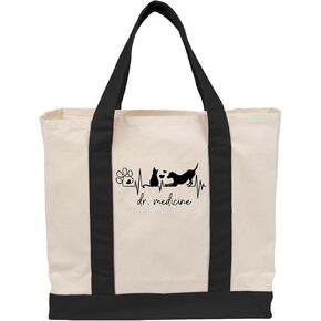Nazenti Custom Vet Tech Tote Bag ، Tote Student Tote ، Gift for Vet Tech Week Graduation عيد ميلاد عيد ميلاد in Kuwait