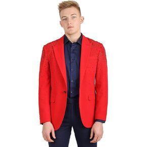 Barabas Men's Rhinestone Matte Color Notch Lapel Casual Blazer 2BLR6 in Kuwait