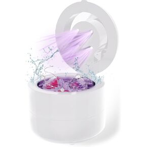 Ultrasonic Jewelry Cleaner with Digital Timer, Portable Jewelry Cleaner Ultrasonic Machine for Eyeglasses, Necklaces, Rings, Watches, Dentures (white) in Saudi Arabia