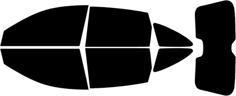 Trueline Automotive Precut Car Window Tint متوافق مع Honda CRV 2007-2011 - 20 ٪ جميع النوافذ الجانبية والخلفية - فيلم Tint Window - Pre Cut Window Linds for Car Windows - Tint Kit in Saudi Arabia