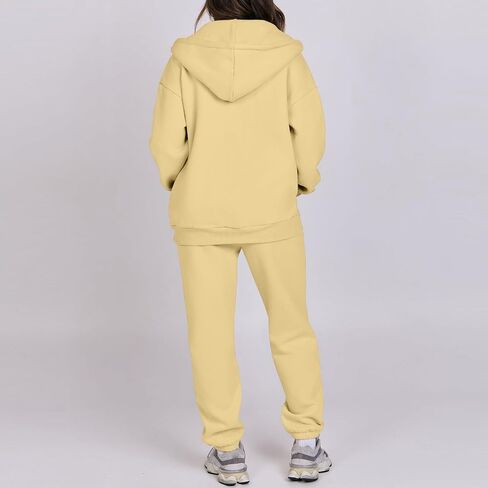مجموعة عرق للنساء zip up stack stack stups reffer hoodie sweatie sweatpants مجموعة مجموعات عرق مطابقة مريحة مطابقة in Saudi Arabia