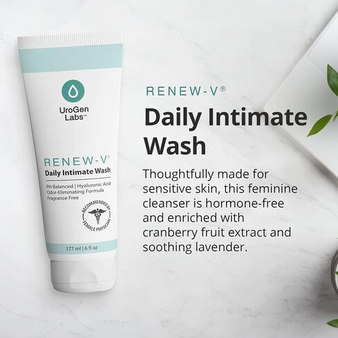 Daily Intimate Wash for Women & Men - Fragrance-Free pH Balance Cleanser w/Boric Acid, Hyaluronic Acid & Vitamin E for Odor Control & Hydration - Male & Feminine Wash, Hygiene Care - 6 fl oz in Saudi Arabia