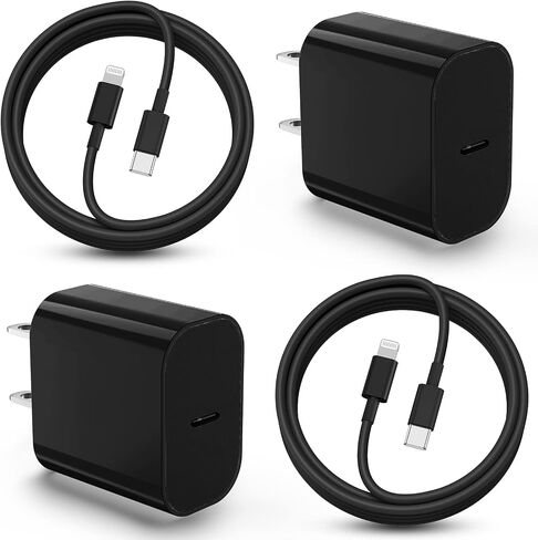 iPhone 14 13 Charger 10 ft, [Apple MFi Certified] Dual Port USB C Charger Block Adapter with Type C to Lightning Cord, iPhone Fast Charging Cable for iPhone 14/14 Pro/14 Pro Max/13/12/11/XS/SE,iPad in Saudi Arabia