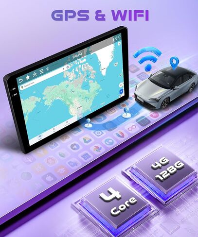 8 Core 6G+128G Android 13 Car Radio for Ford Escape 2007-2012/Mazda Tribute 2007-2012, Rimoody Car Stereo Wireless Carplay DSP-36 GPS WiFi 9'' Touchscreen BT/FM/RDS Mirror Link 59-UI Backup Camera in Kuwait