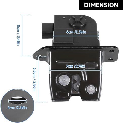 Trunk Latch Lock Actuator Tailgate Door Latch Lock Actuator - Compatible for Hyundai Veloster 1.6L 2012-2017 - Replace Part 81230-2V000 in Saudi Arabia