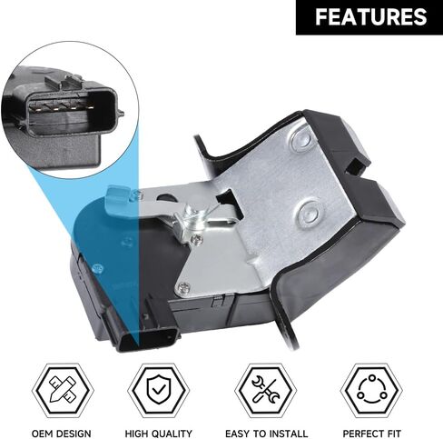 Trunk Latch Lock Actuator Tailgate Door Latch Lock Actuator - Compatible for Hyundai Veloster 1.6L 2012-2017 - Replace Part 81230-2V000 in Saudi Arabia